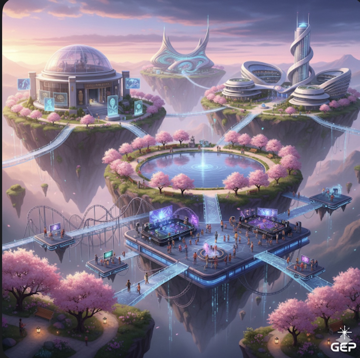 Virtual world showcase scene 2